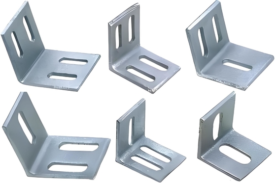 ISO Certified Zinc Plated Metal Shelf Brackets For Building Pre Embedded Fastening