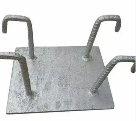 Powder Coating 20mm Thickness Concrete Embed Plate With Customized Size