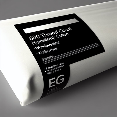 600 Thread Count Hypoallergenic Cotton EG Sheet - Wrinkle Resistant