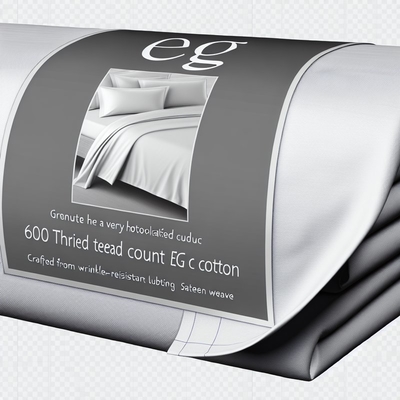 600 Thread Count EG Sheet - Sateen Weave, Wrinkle Resistant Cotton