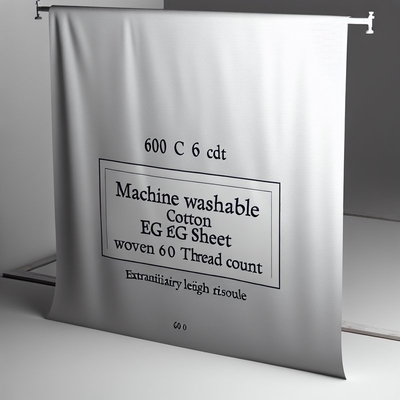 Machine Washable Cotton EG Sheet - 600 Thread Count Sateen Weave