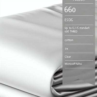 JIS Standard EG Sheet 600 Thread Count Sateen Weave Cotton Bedding