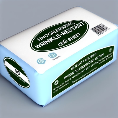 Hypoallergenic Cotton EG Sheet with Wrinkle Resistant Technology