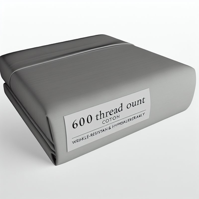 600 Thread Count Cotton EG Sheet - Wrinkle Resistant & Hypoallergenic