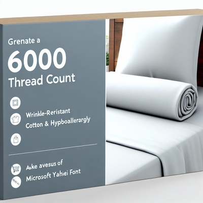 600 Thread Count Cotton EG Sheet - Wrinkle Resistant & Hypoallergenic
